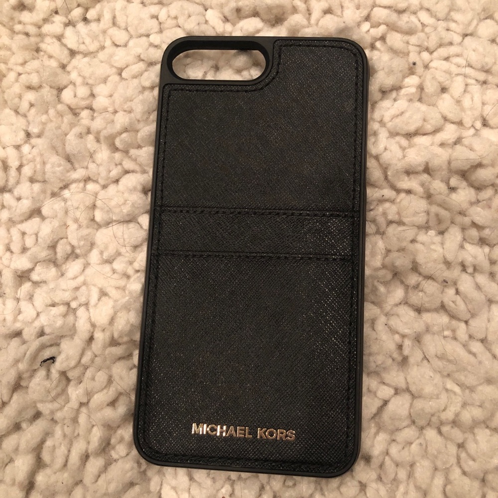 Michael Kors iPhone 6/7/8 plus case w/ cardholder